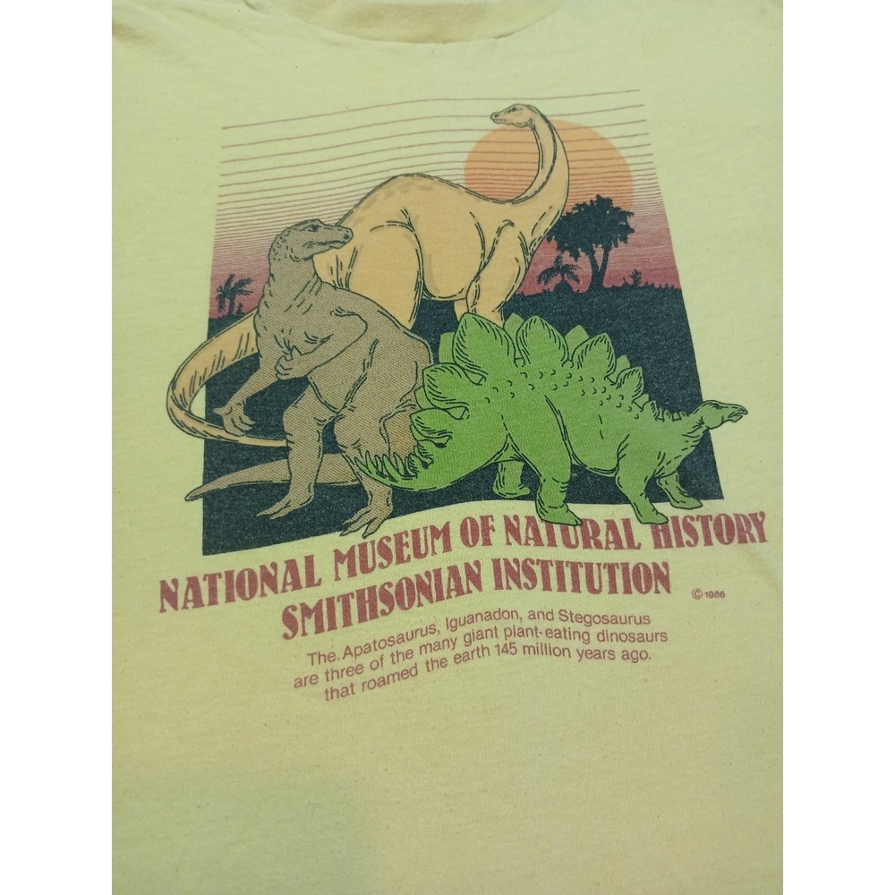 Vintage 1986 Smithsonian National Museum Of Natural History T-shirt Hanes USA XL